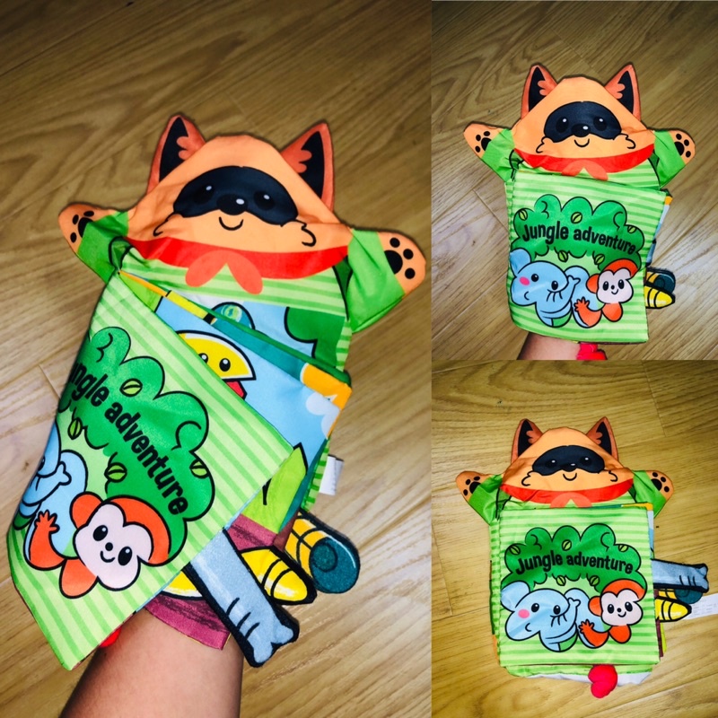 Sách vải mềm kèm rối tay