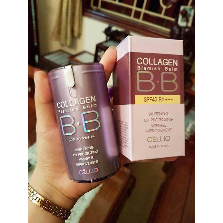 Kem nền Cellio Collagen Blemish Balm BB SPF 40 PA+++