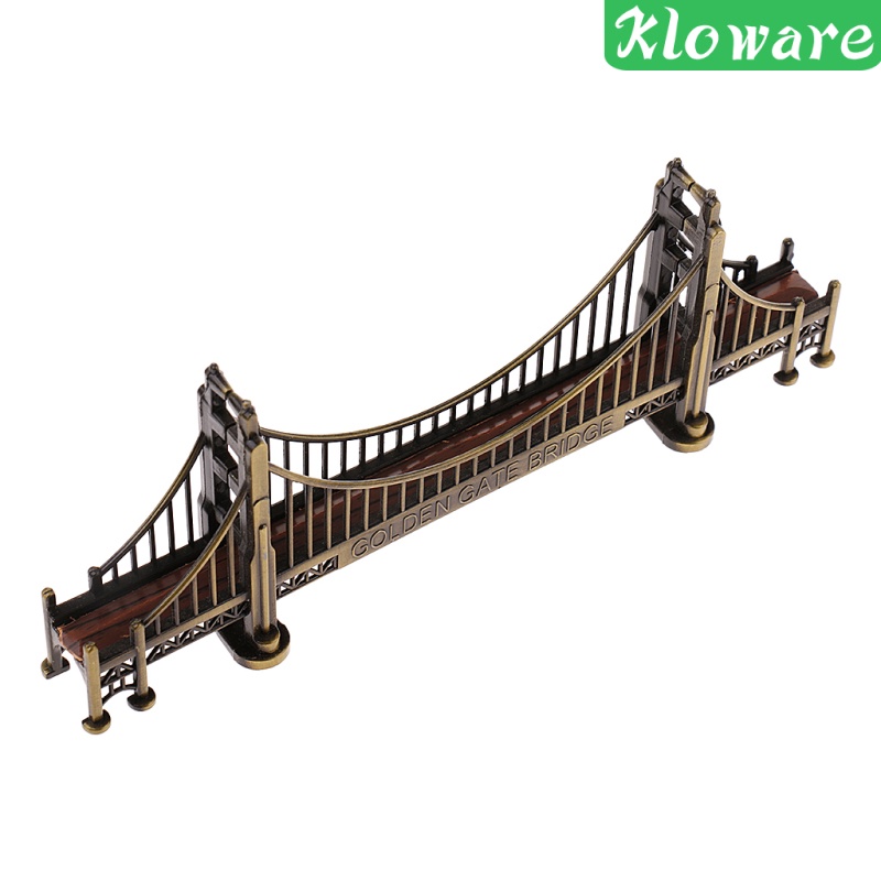 Architecture Metal 7&quot; Golden Gate Bridge Model Replica Travel Souvenir Decor