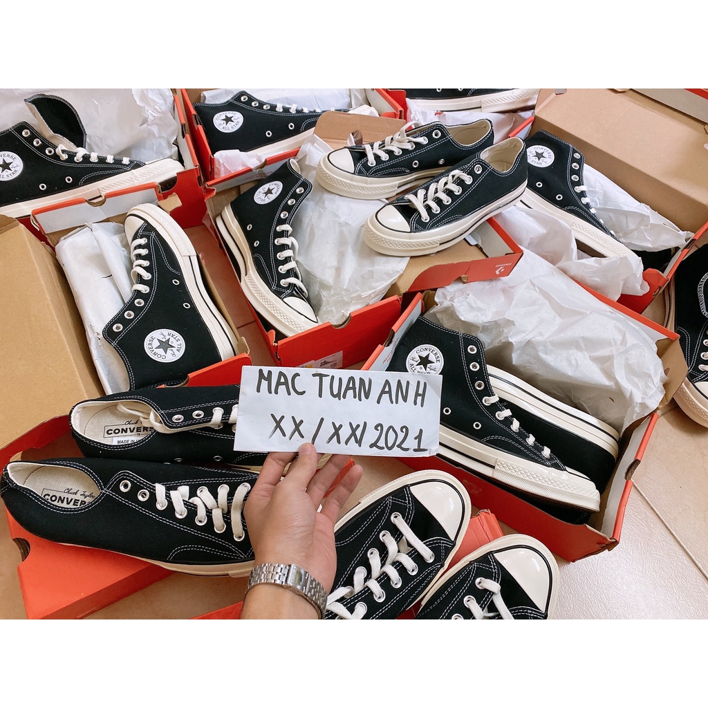 Onion.A - Giày Converse 1970s chính hãng màu đen cao cổ - 162050C