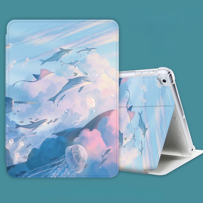 Bao Da PU Máy Ảnh Nắp Lật Có Túi Khí Chống Sốc/Rơi Có Thể Điều Chỉnh Cho Xiaomi Pad 5 Pro 5 11 Inch