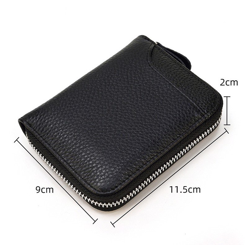 VÍ KHÓA KÉO NHỎ GỌN, TIỆN LỢI DA THẬT - 2221086