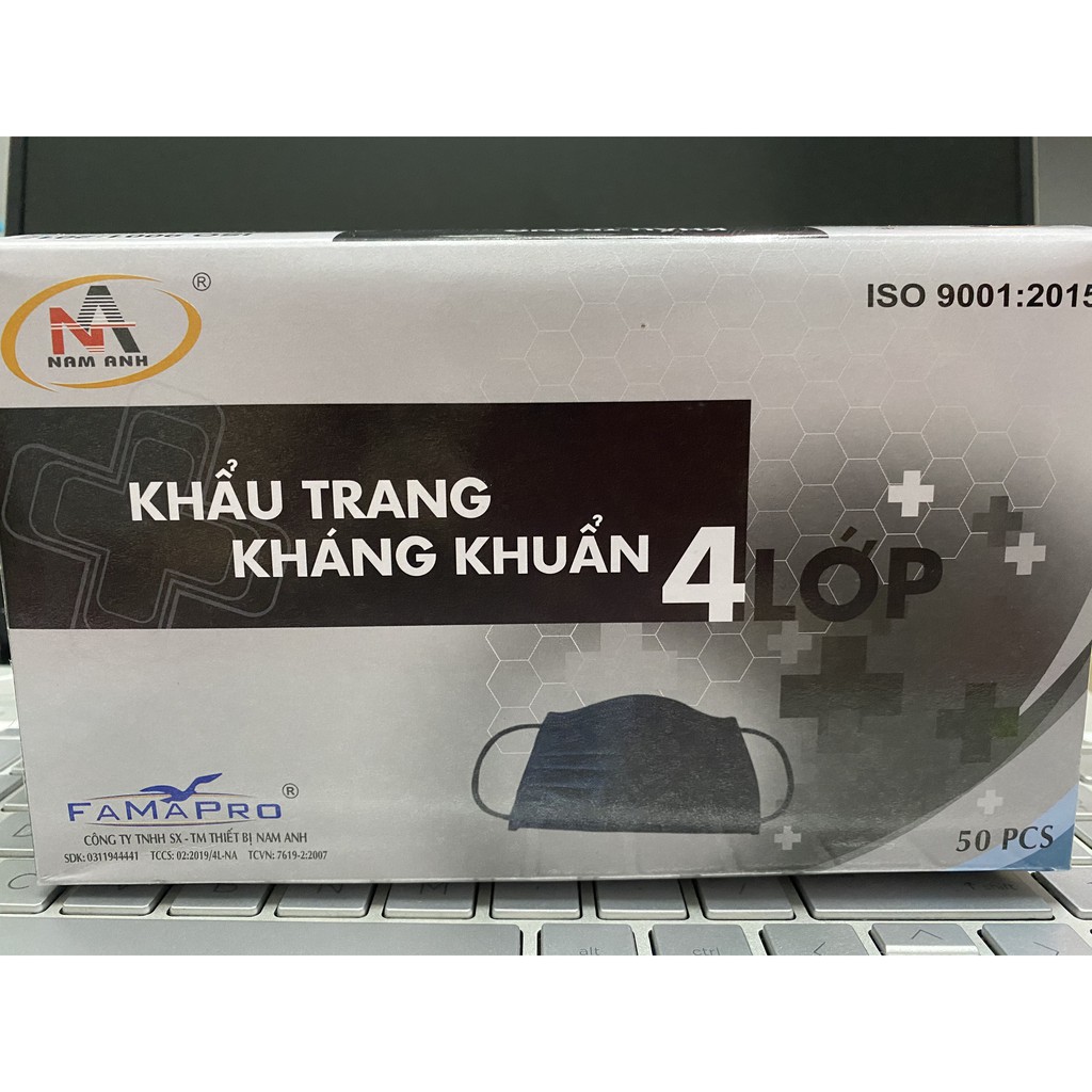 [ Cao Cấp ] Khẩu trang y tế LEHACO 4 lớp kháng khuẩn - 1 hộp 50 cái