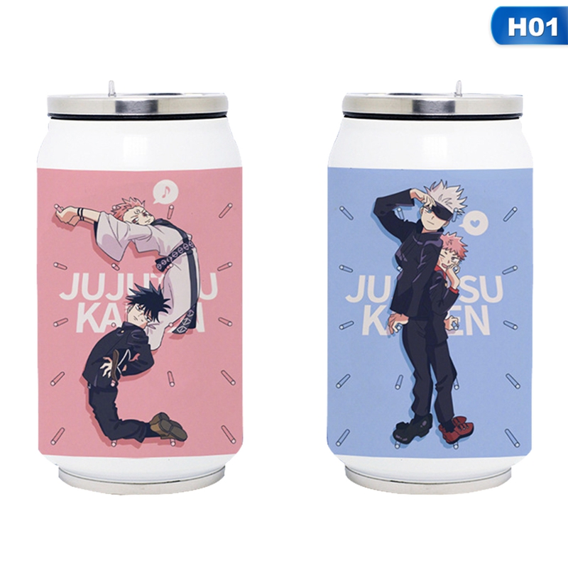 Yuantenggm1 THERMOS Bình Nước Inox Giữ Nhiệt Jujutsu Kaisen 350ml