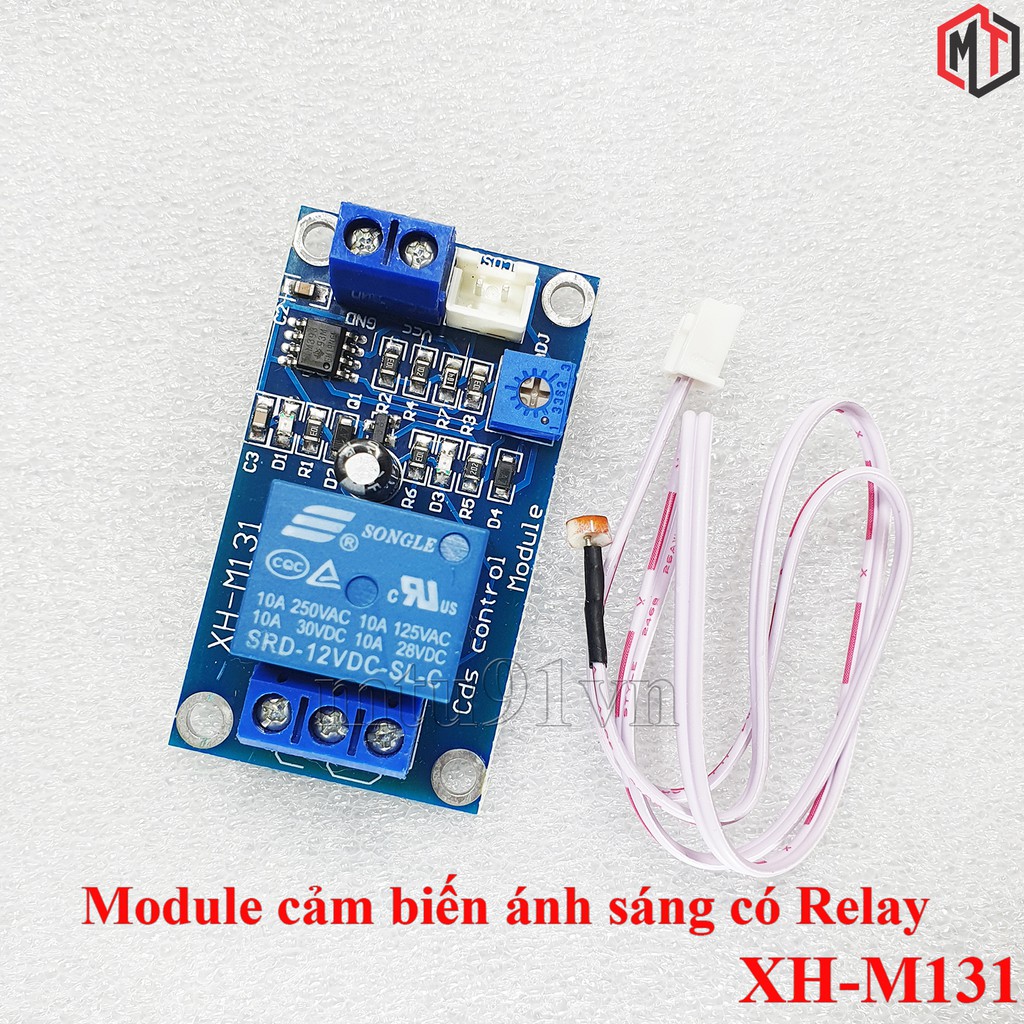 Module cảm biến ánh sáng có Relay 5V 12V XH-M131 (Bật tắt Thiết bị tự động)