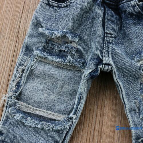 Quần Jeans Rách Cho Bé Gái