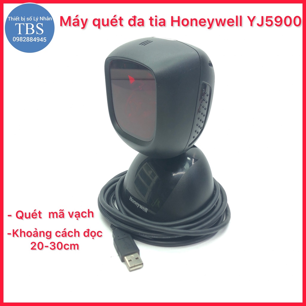 Máy quét mã vạch đa tia Honeywell YJ5900 đọc mã nhạy, khoảng cách đọc 20-30cm