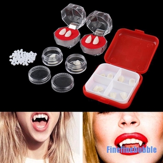 Set 2 Răng Nanh Giả Hóa Trang Ma Cà Rồng Bằng Nhựa Resin 0318