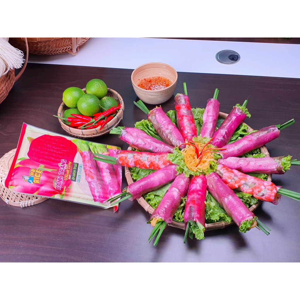 Combo Bún dưa hấu + Bánh tráng thanh long - Combo siêu ngon cho món Gỏi cuốn