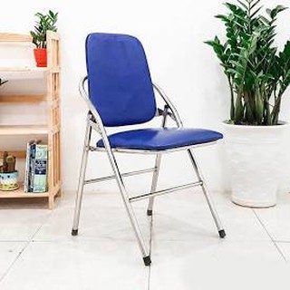 [BÁN CHẠY] - Ghế gấp đệm xanh lưng cao G04I khung inox Hòa Phát (The One)