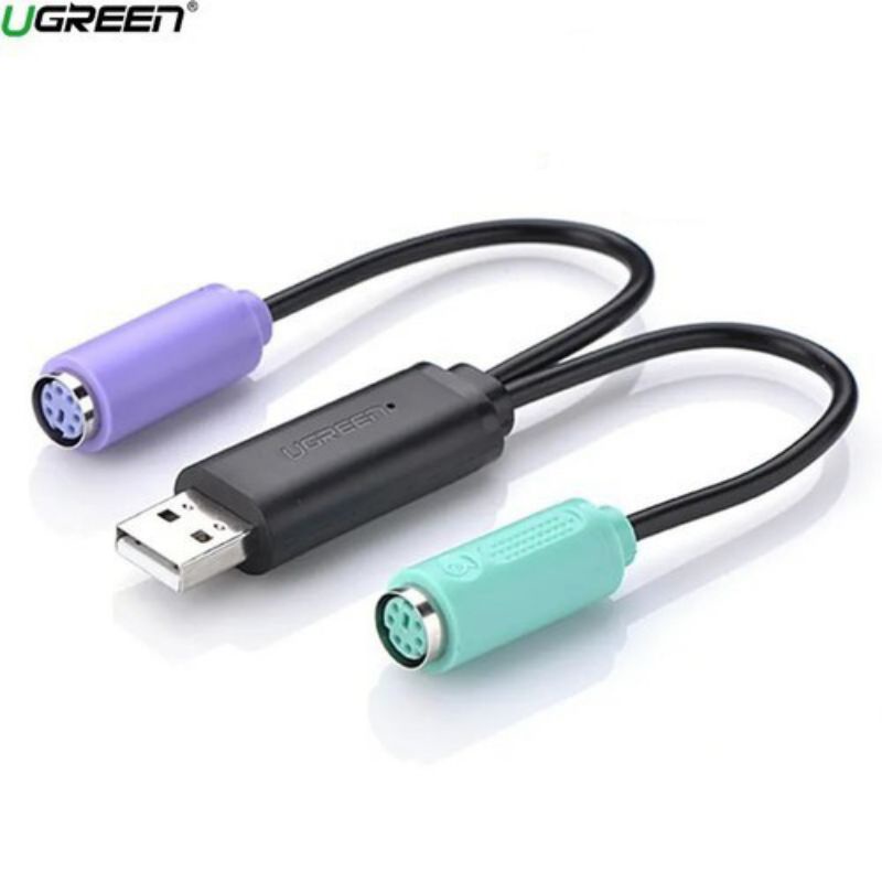 Cáp Chuyển Đổi USB Sang 2 Cổng PS2 Ugreen 20219 - Hàng Chính Hãng