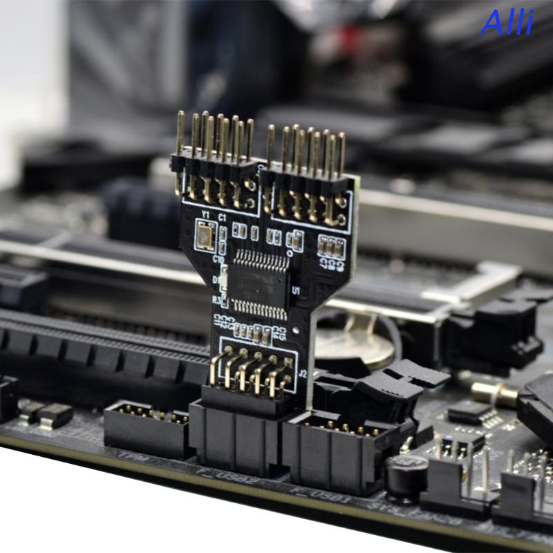 Dây Cáp Chia Cổng Usb 9pin 1 Sang 2 Đầu Cái Chất Lượng Cao