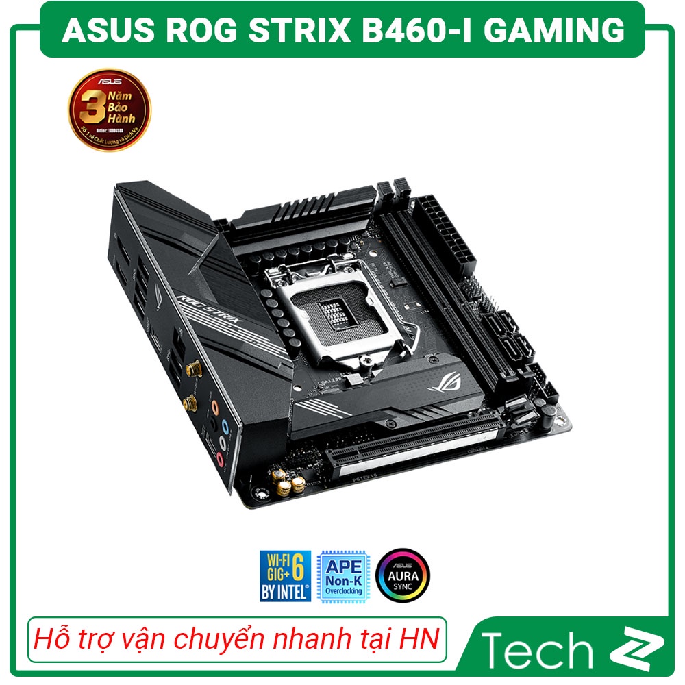 Mainboard ASUS ROG STRIX B460 I GAMING (Intel B460, Socket 1200, Mini-ITX, 2 khe Ram DDR4)