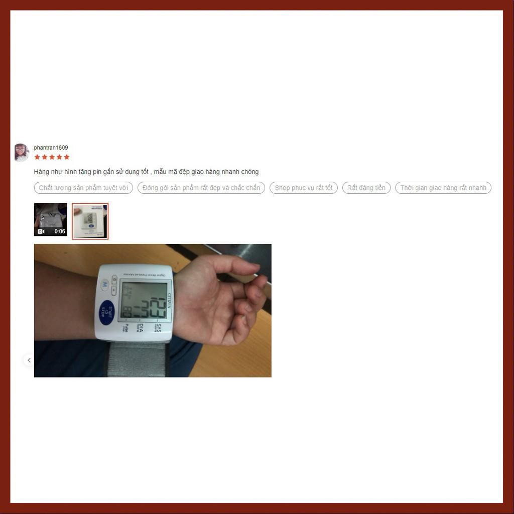 [Hàng Nhật Bản] Máy đo huyết áp điện tử cổ tay Citizen - CH617, Dụng cụ đo huyết áp tự động, chính xác, tin cậy