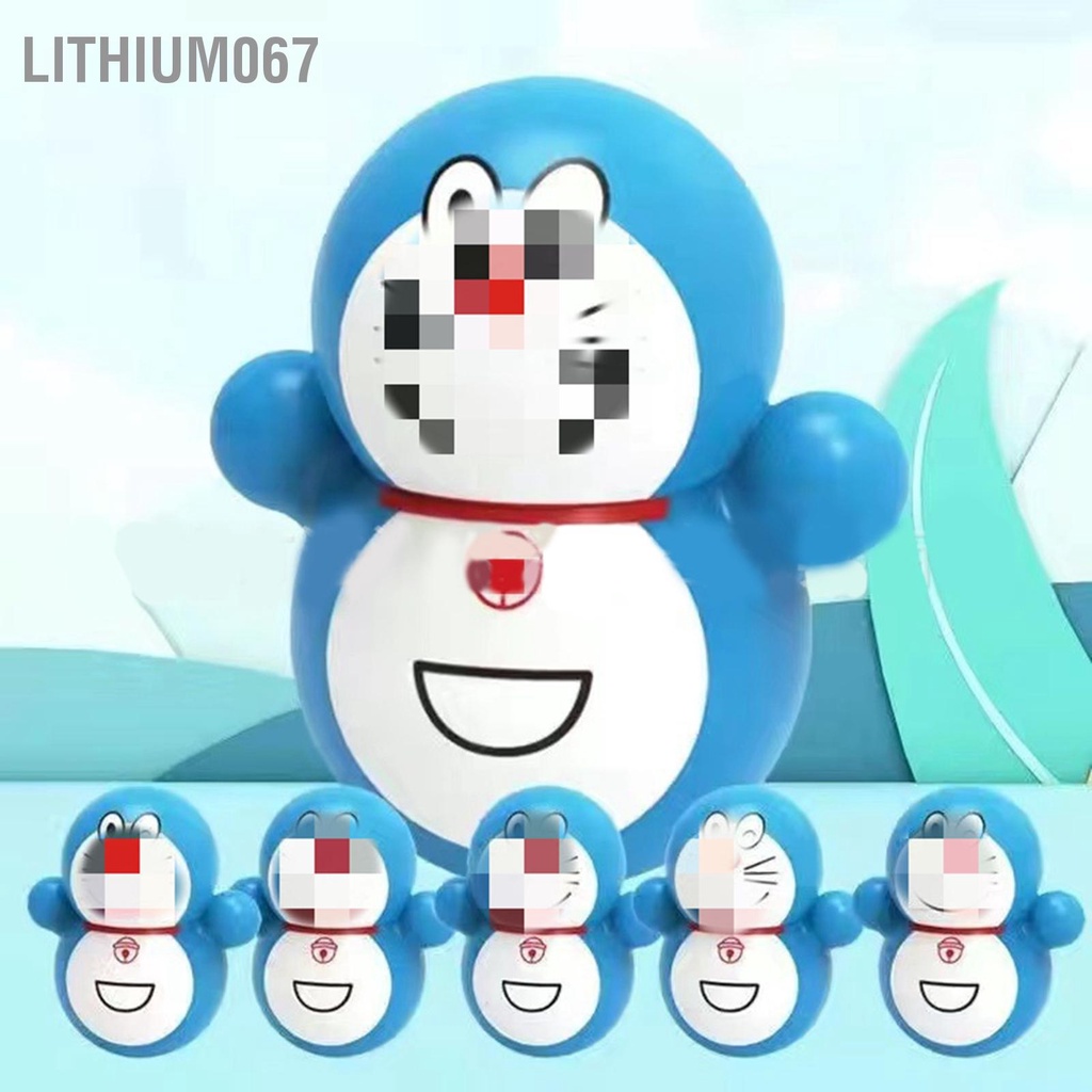 Lithium067 Phim hoạt hình Wobbler Đồ chơi Màu sắc tươi sáng Giảm căng thẳng trang trí cho máy tính để bàn Quà tặng sinh nhật Giáng