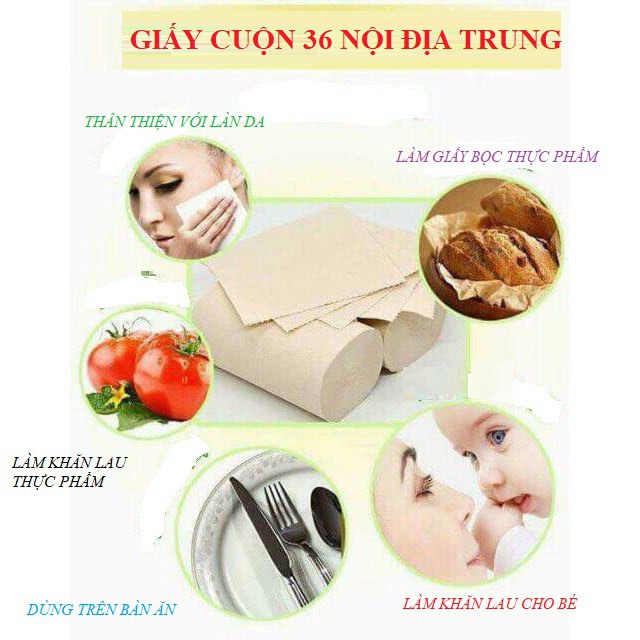 [CUỘN LẺ] GIẤY VỆ SINH GẤU TRÚC BAIHOU BỘT TRÚC NGUYÊN SINH