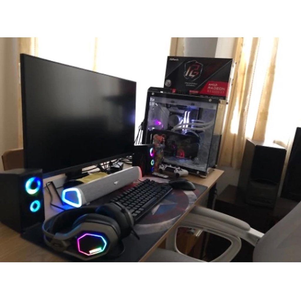 Loa Bluetooth SoundMax SB-201 SB201 LED RGB.- Hàng chính hãng