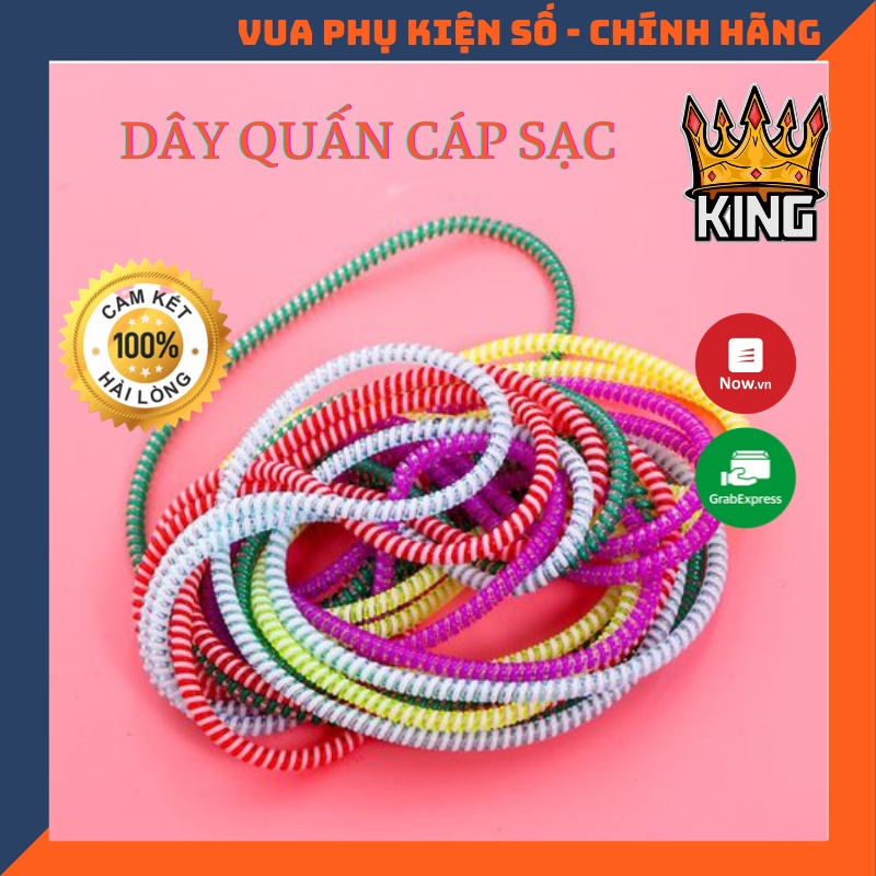 Dây Quấn Cáp Sạc - Tai Nghe - Đa Dạng Màu Sắc - Chống Rối - Chống Đứt .