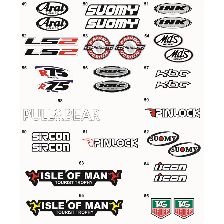 Sticker Dán Trang Trí Mũ Bảo Hiểm Arai Shoei Kyt Ink Zeus V1