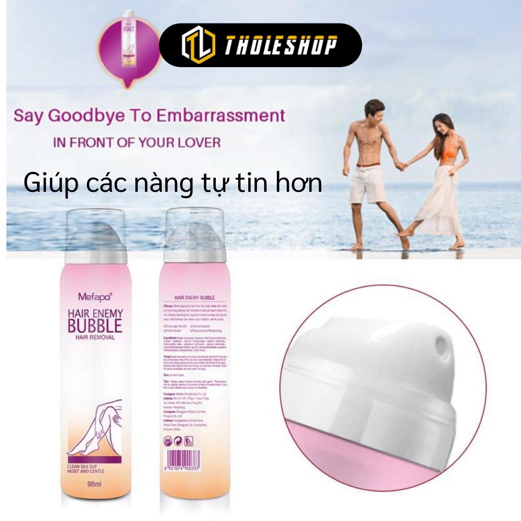 [SGD] Xịt Tẩy Lông - Chai Xịt Wax Lông Dạng Bọt Bubble Vùng Bikini, Nách Không Đau 8255