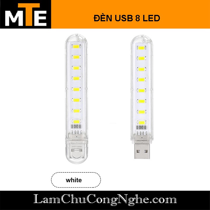 Đèn Led Cổng USB - 8 Bóng Siêu Sáng