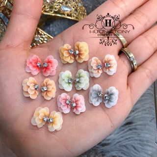 Cúc 4 tầng, hoa bột nail