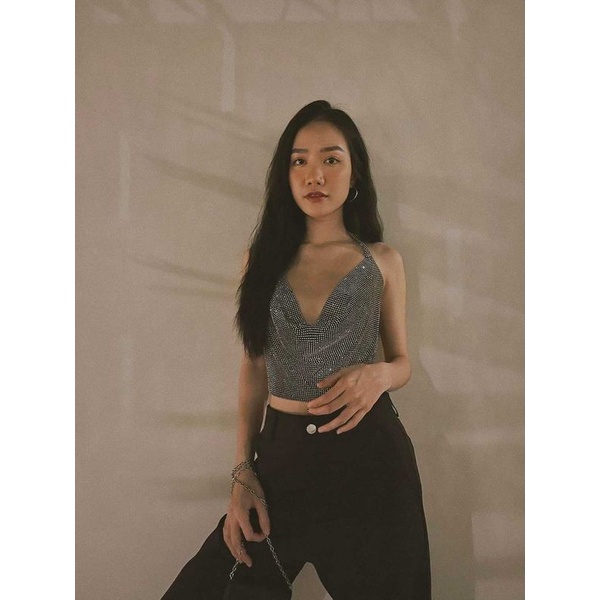 LEMONCHICVN - Áo dây hột ánh bạc - AKT01