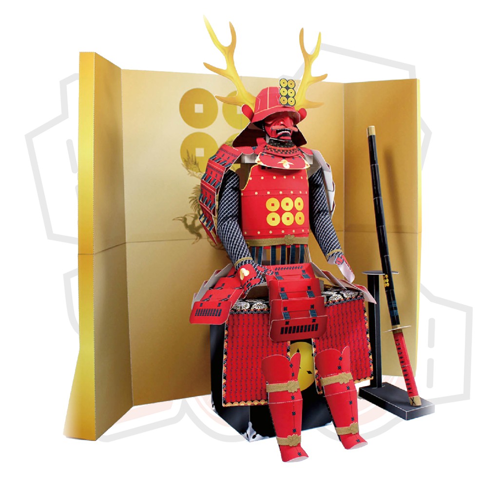 Mô hình giấy Áo giáp Nhật Bản Samurai Sanada Yukimura