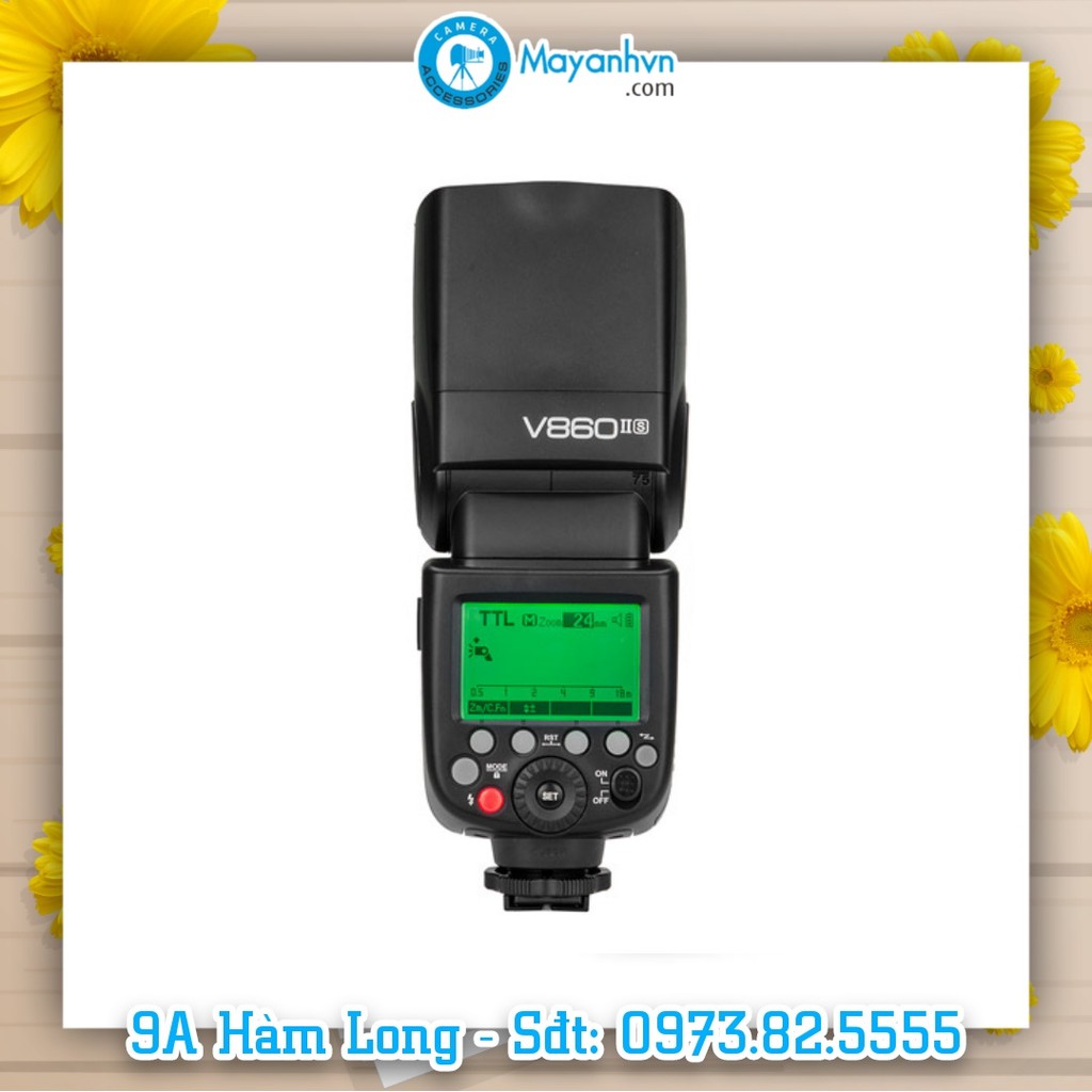 Đèn Flash Godox Li-ion VING V860 II I-TTL for Canon/Nikon/Sony/Fuji - Tặng kèm tản sáng omni