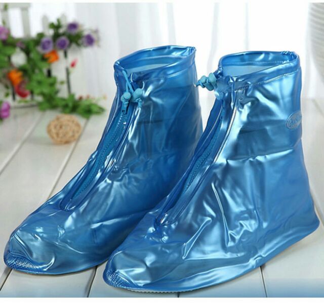 Ủng đi mưa bảo vệ giầy cố ngắn đế chống trơn
