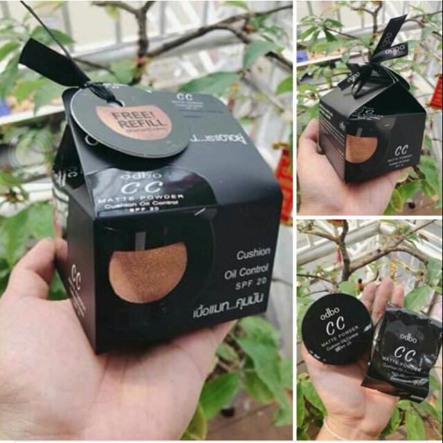 Phấn nước kiềm dầu CC Odbo Cushion Matte Powder Oil Control Thái Lan 14g (Kèm lõi) #21.Tone trắng sáng