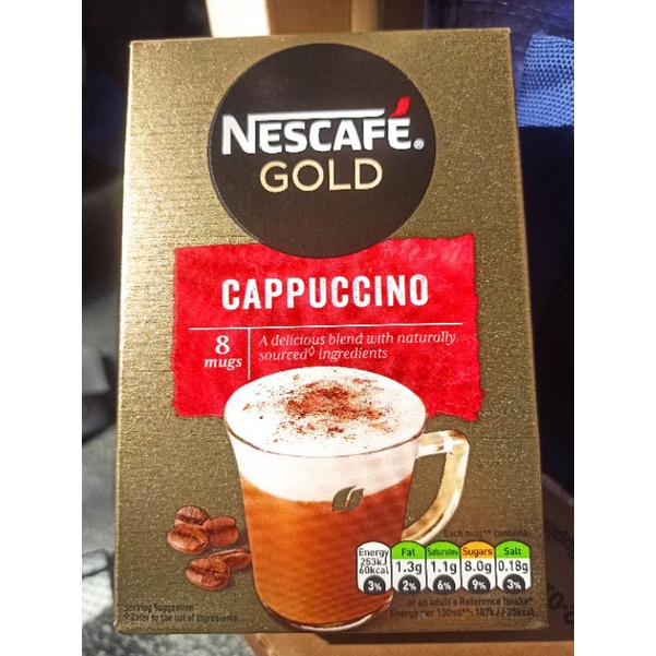 [Mã GROXUAN1 giảm 8% đơn 150K] NesCafe Gold Vị Vanilla - Cappuccino ( 8 gói x 18,5g ) | BigBuy360 - bigbuy360.vn