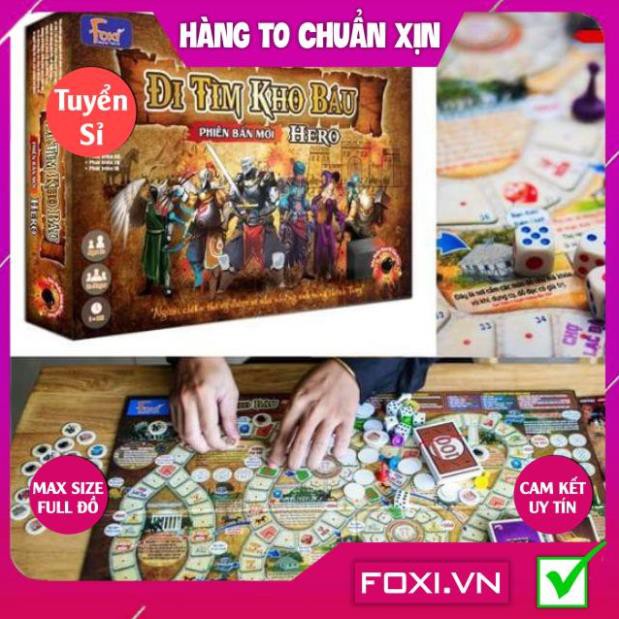 [FREESHIP HÀNG ĐẸP] Board game-Đi tìm kho báu Phiên Bản HERO Foxi-Đồ chơi trẻ em phát triển AQ-EQ-IQ-siêu siêu hay