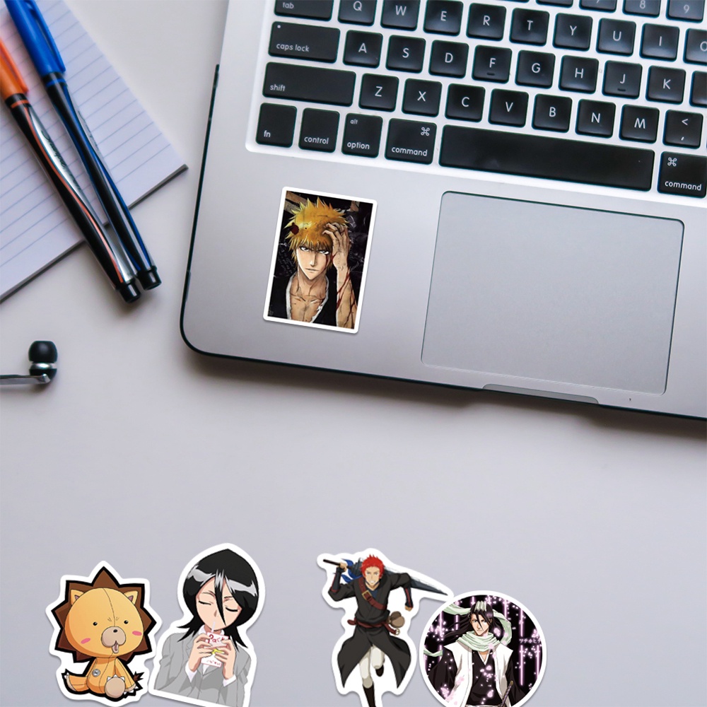 50 cái / lốc bleach stickers nhật bản anime stickers cho máy tính xách tay tủ lạnh hành lý xe máy điện thoại skateboard kids toys