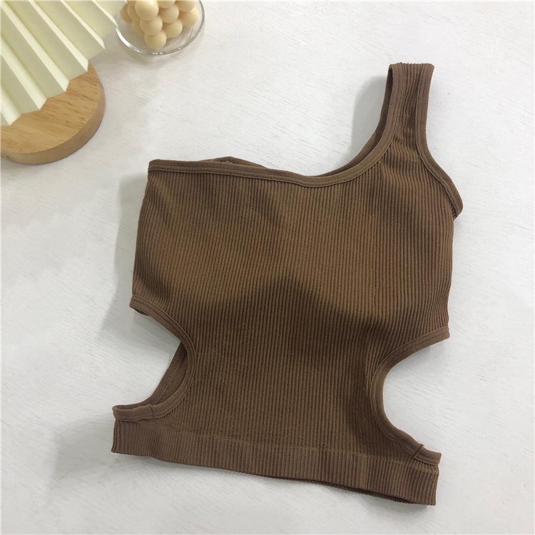 Áo croptop nữ kiểu Hàn Quốc cúp ngực có bra lot ngực ôm sexy body | BigBuy360 - bigbuy360.vn