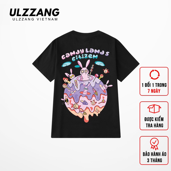 [M&atilde; FAMALLT5 giảm 15% đơn 150k] &Aacute;o thun tay lỡ ULZZANG cotton d&aacute;ng unisex form rộng in h&igrave;nh cityzen