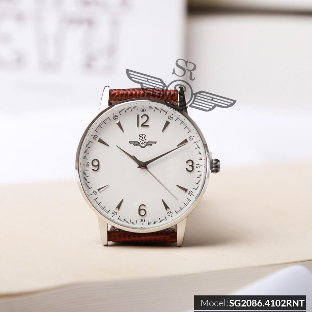 Đồng hồ đôi mặt kính sapphire SRWATCH SR2086.4102RNT chống trầy, chống nước 5ATM bảo hành 12 tháng quốc tế