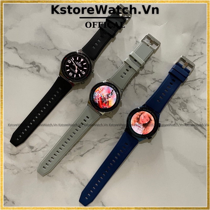 Đồng hồ thông minh Nam HW26 Smart Watch mặt tròn có kho hơn 200 mặt đồng hồ đo nhịp tim huyết áp theo dõi sức khỏe