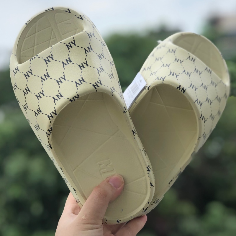 Dép bánh mỳ ❤️FREESHIP + Hộp❤️ dép đúc mlb ny bóng chày quai ngang thể thao nam nữ đủ màu hoạ tiết ny chất xịn,màu vàng