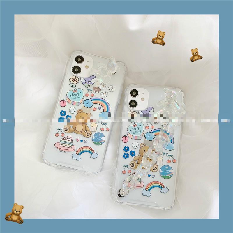 Ốp Điện Thoại Gắn Dây Đeo Cổ Tay Hình Gấu Dễ Thương Cho Iphone11pro / Max 12 Xrxsmaxiphone12 | BigBuy360 - bigbuy360.vn