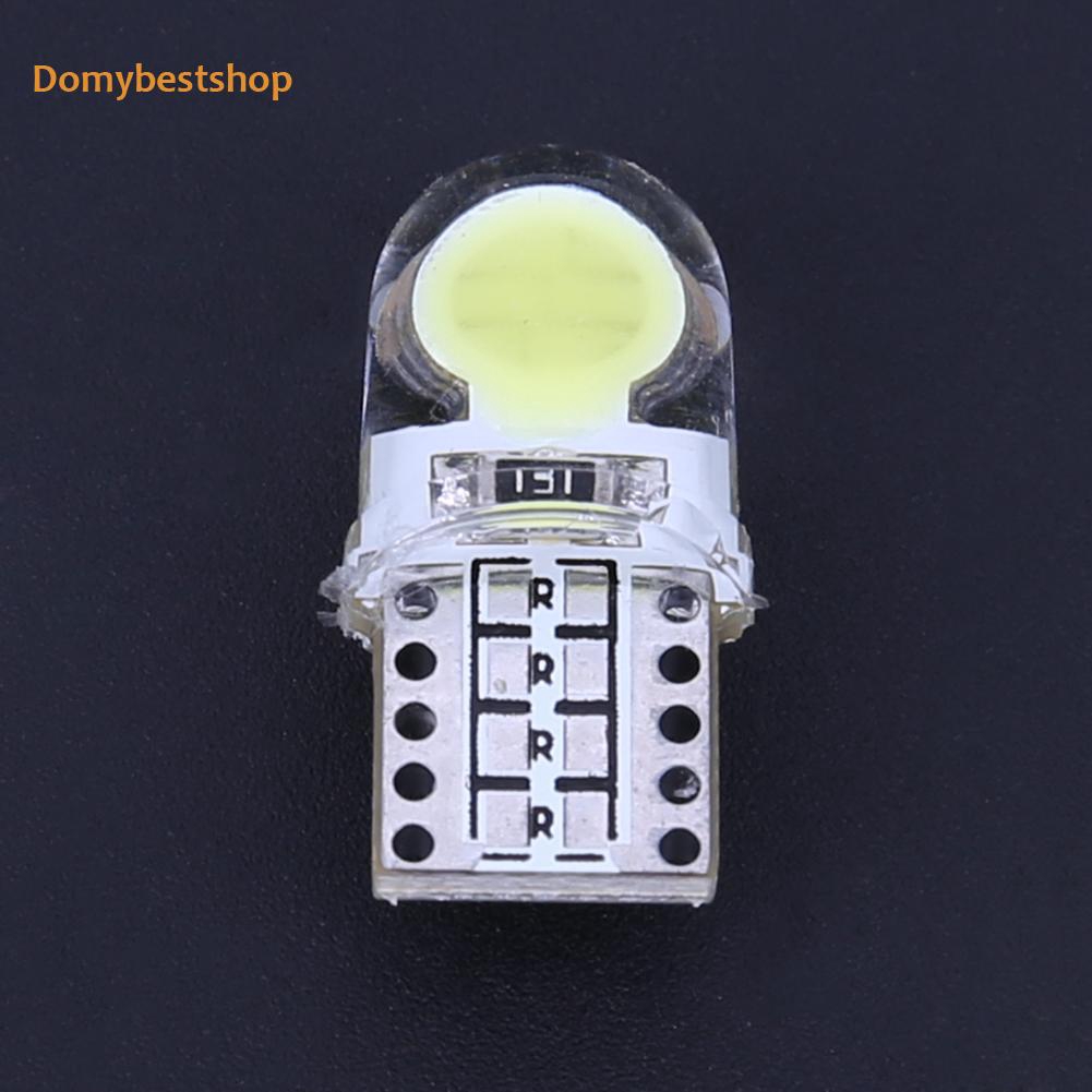 COD☭10pcs 12V T10 Pro W5W Bulb White Great LED Lamp COB Silicone Shell Car Turn Side Lamp