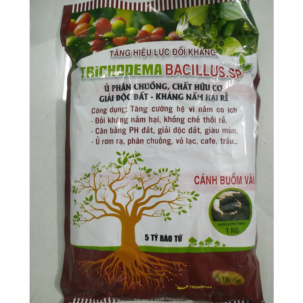 Men Ủ rác thải hữu cơ TRICHODEMA-BACILLUS.SP 1kg