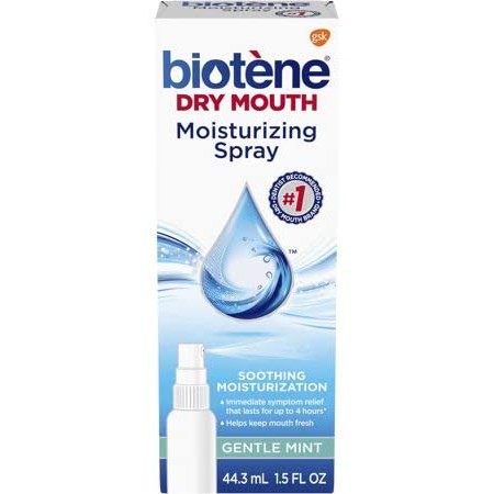 Xịt chống khô miệng Biotene Gentle Mint Moisturizing Mouth Spray. Gentle Mint 44.3ml