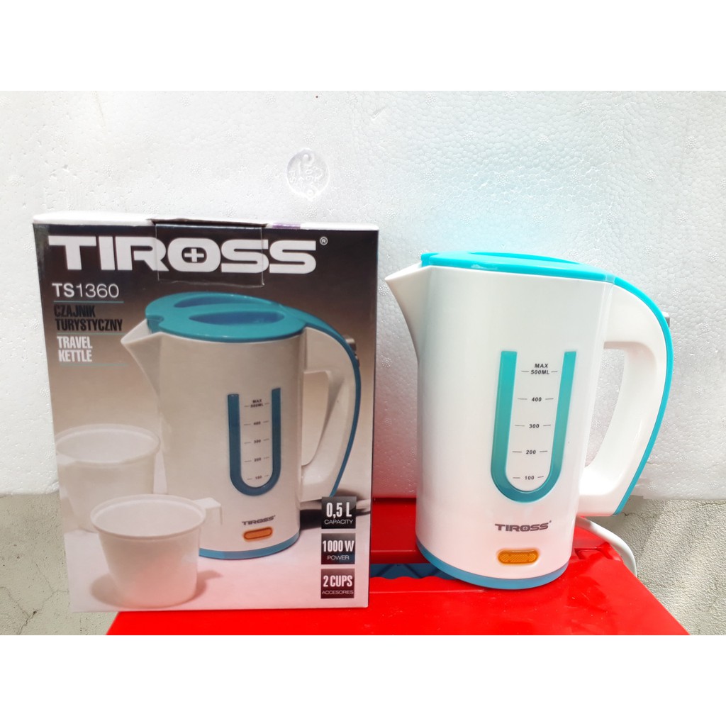 Ấm đun siêu tốc du lịch 500ml TIROSS TS1360