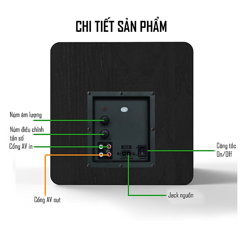 Loa Subwoofer Siêu Trầm Cao Cấp IBASS SU650D