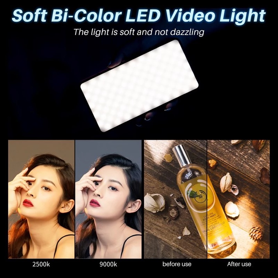 Đèn LED Ulanzi VL200 Bi-Color, Tích Hợp Pin 5000mAh  | Hàng Chính Hãng
