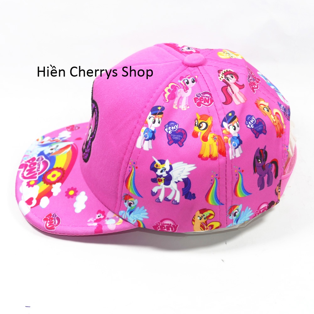 Nón kết nhí con ngựa My Little Pony cho trẻ em - Chất liểu vải Cotton cao cấp tạo cảm giác êm ái cho bé