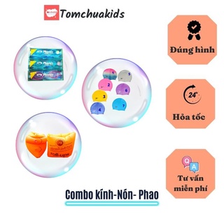 Kính bơi Phoenix 204 tặng kèm bịt tay - nón bơi -phao bơi - dùng cho trẻ em và người lớn - Tomchuakids