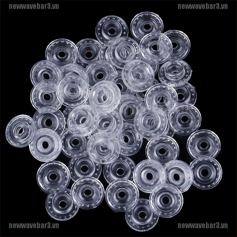 Bộ 50 cặp nút bấm nhựa trong suốt Kam T5 12mm