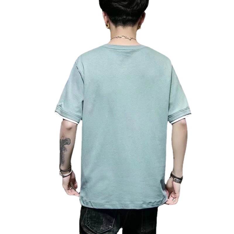 Áo Thun Tay Ngắn Cổ Tròn Size Lớn M-3XL Phong Cách hip hop Cho Nam
